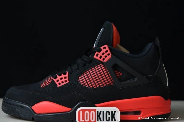 Official Maikesneakers CT8527-016 Jordan 4 Red Air Thunder 0807